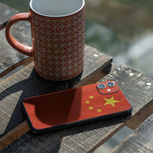 Chinese Flag Distressed iPhone 11 Skin